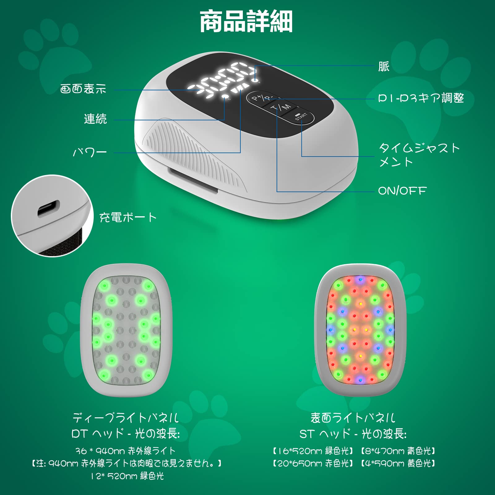 Amazon.co.jp: 動物用レーザー 赤色ledスーパーライザー 犬 猫 動物用